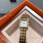 Best Quality Hermes Cape Cod Gold 23mm Swiss Quartz Watches with Diamond